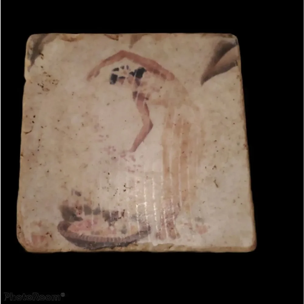 Vtg Hawaiian Hula Tile Coaster